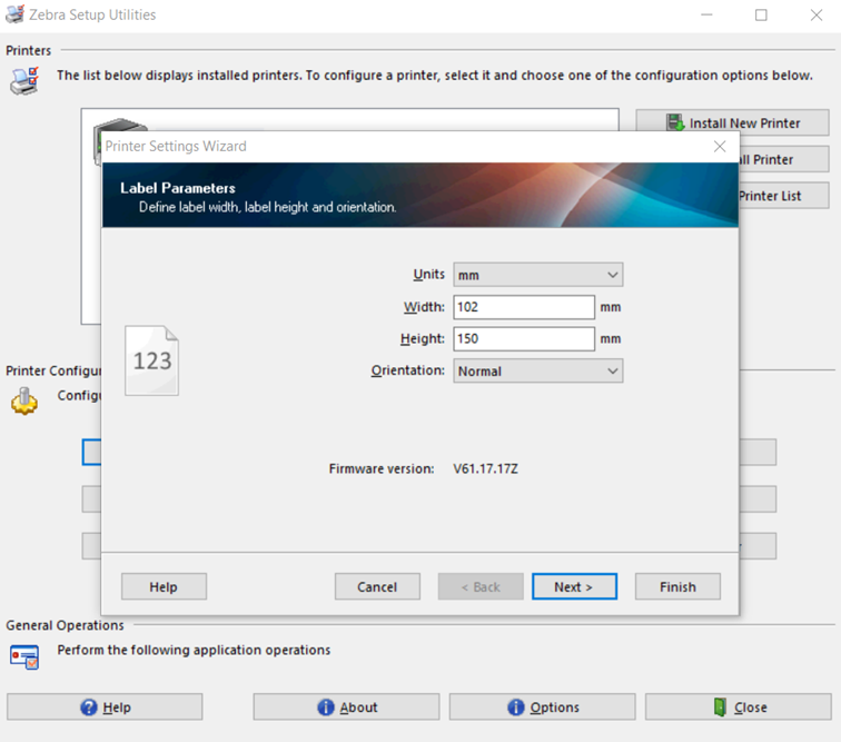 gk420d labelparameters