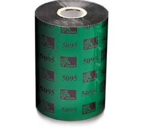 Nastro (ribbon) termico, 5095, resina, 80mm x 300m, nero (in scatole da 15 rotoli)