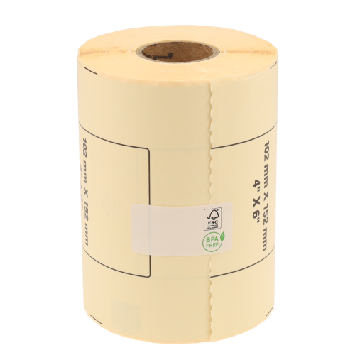 Brother DK-11241 compatible labels, 102mm x 152mm, 200 labels, white, permanent