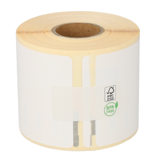 Duurzame Dymo 99014 compatible labels, 101mm x 54mm, 180 etiketten, blanco, permanent (Polypropyleen)