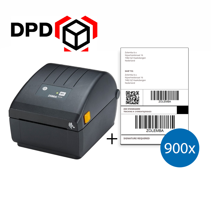 DPD Zebra ZD220D Drucker + 900 Versandetiketten