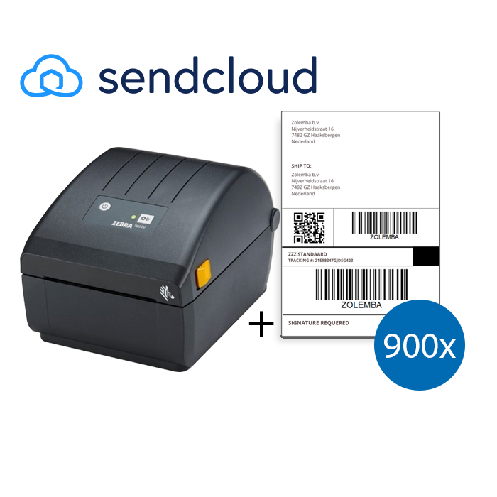 Stampante Zebra ZD220D per SendCloud + 900 etichette di spedizione