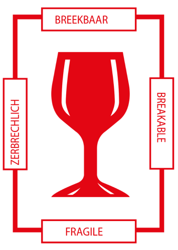 MT4 fragile label, 74mm x 105mm, 1.000 labels, permanent