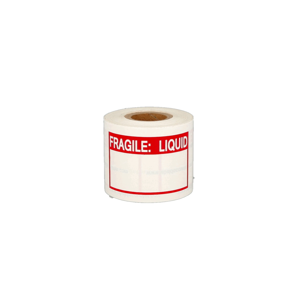 Etichette per merce “Fragile Liquid', 76,2mm x 50,8mm, 200 etichette, permanente