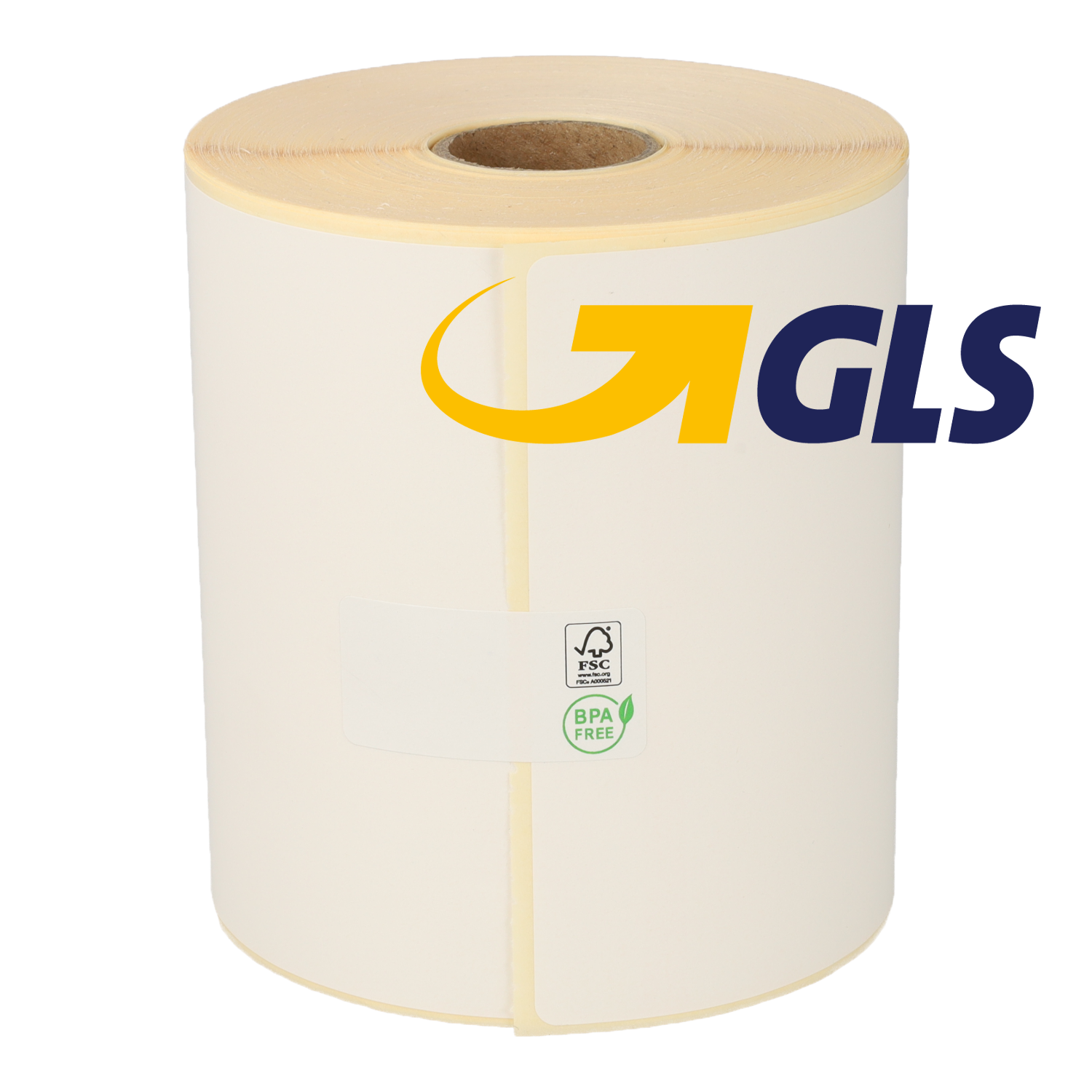 12 x GLS verzendetiketten compatible 102mm x 150mm kern 25mm