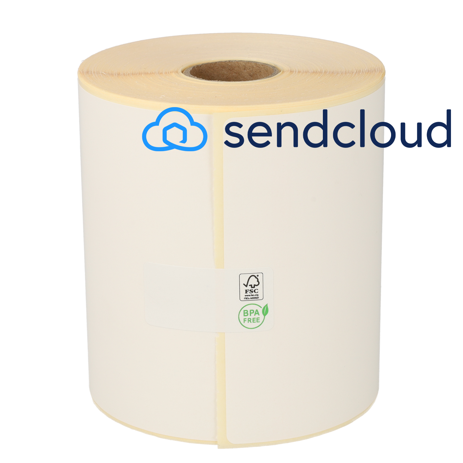 12 x Sendcloud verzendetiketten compatible 102mm x 150mm kern 25mm