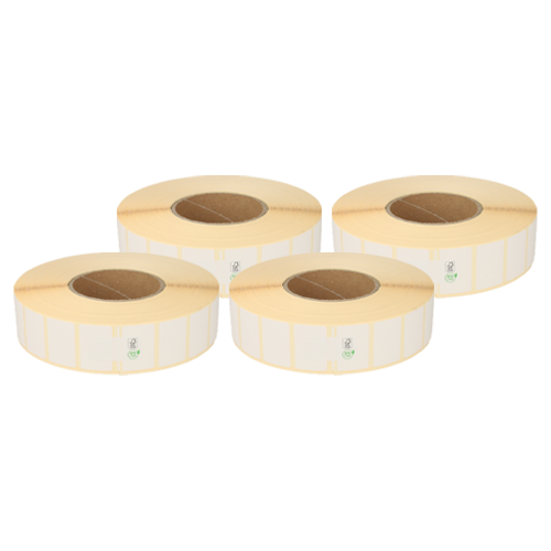 Zebra (880150-025) compatible labels, 38mm x 25mm, 5.180 etiketten, 76mm kern, wit, permanent